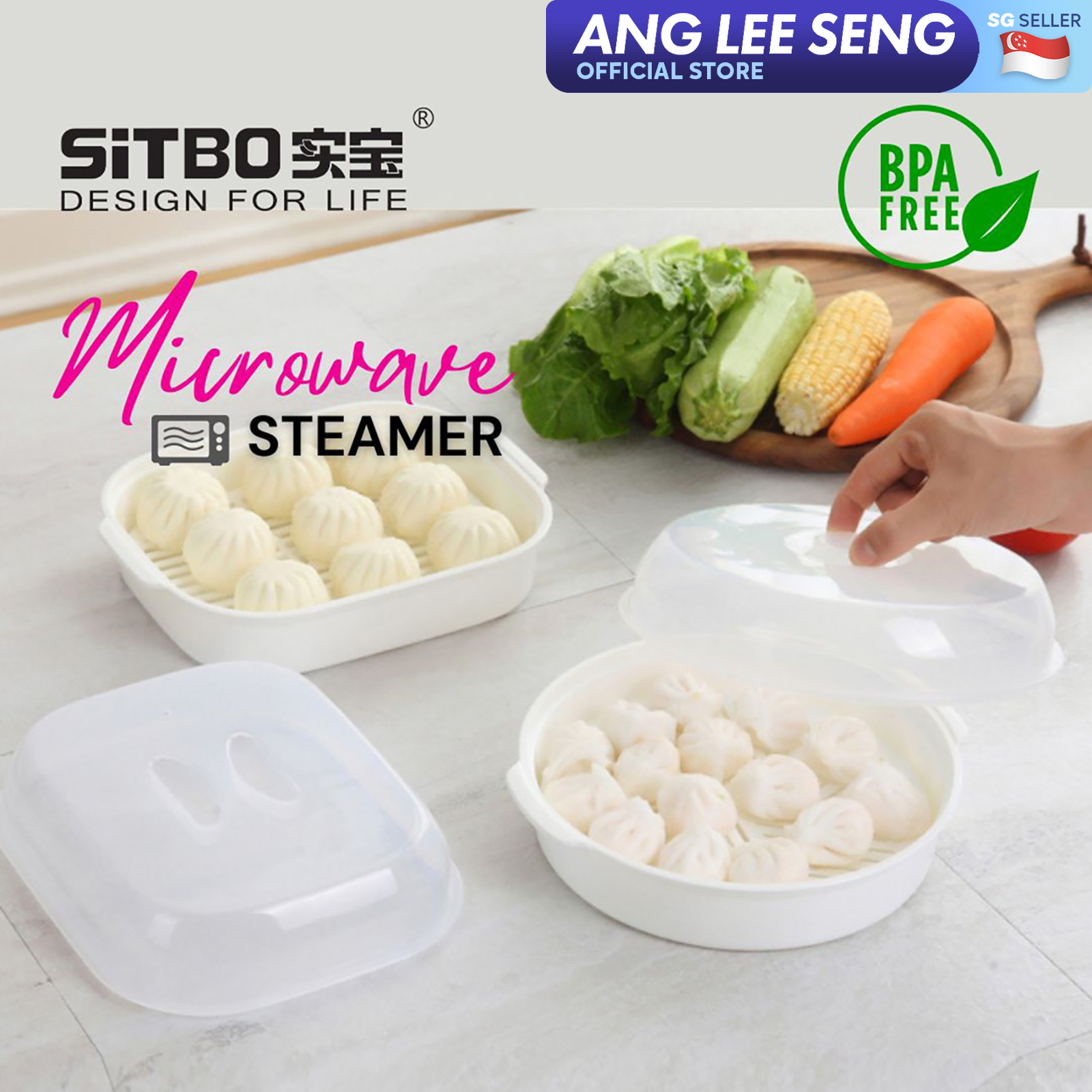 Sitbo Beauty Plastic Microwave Steamer