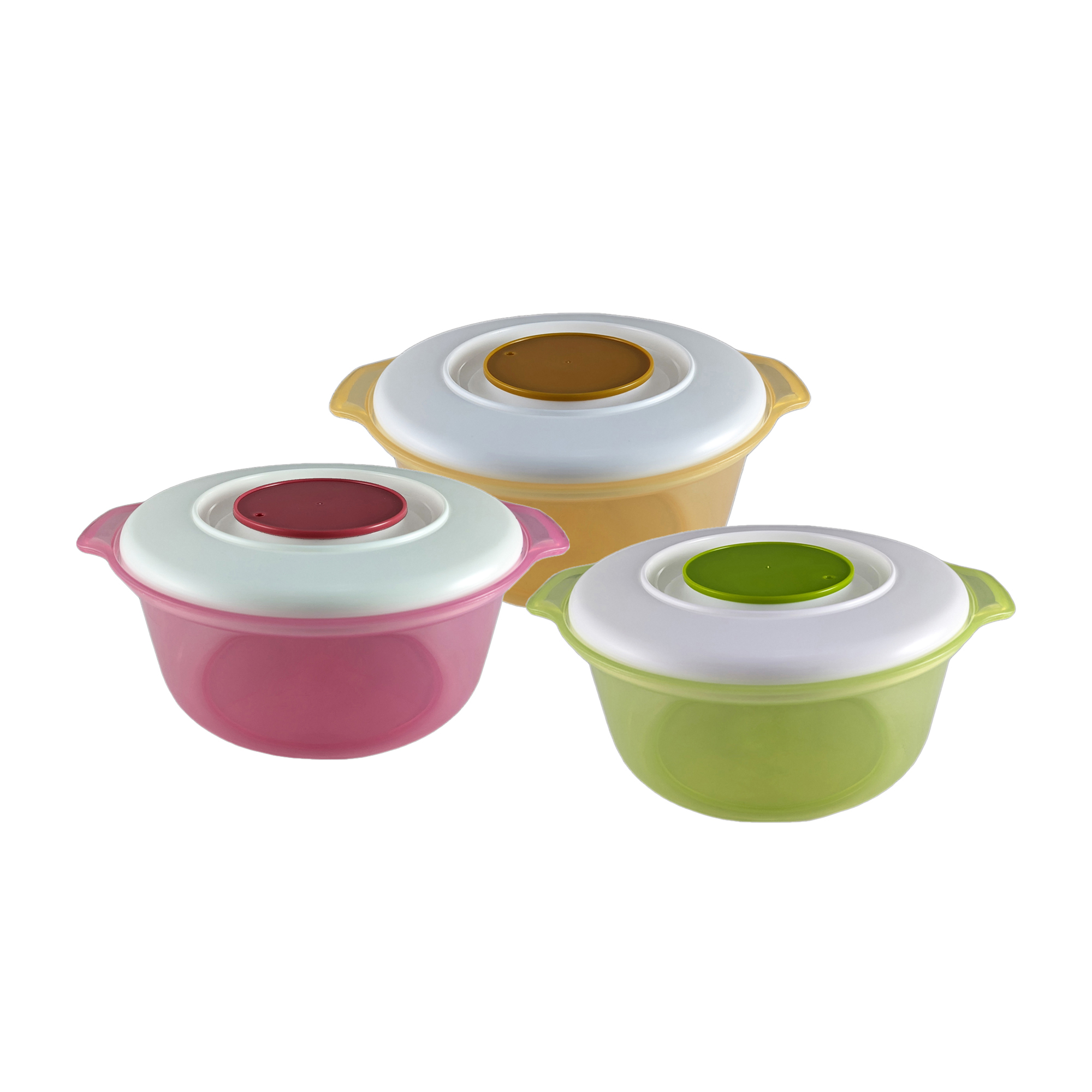 Sitbo Plastic Microwave Bowl (Assorted Colours)