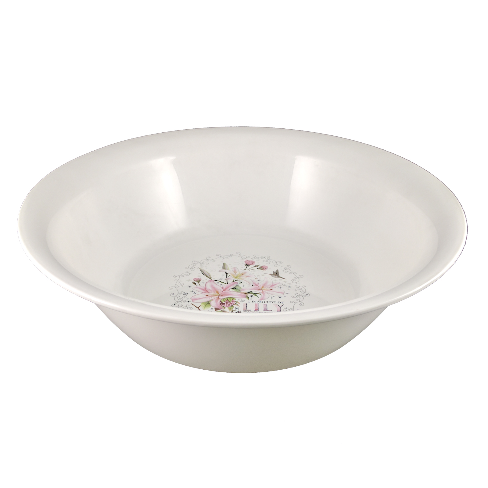 KJB Lily Round Plastic Basin w/Non-Slip Base