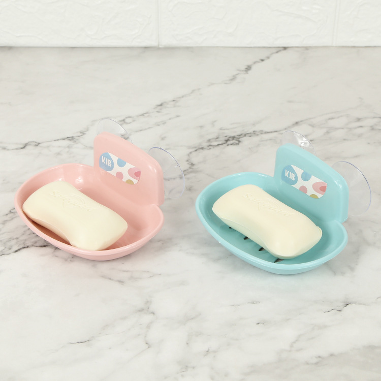 KJB Lily Plastic Soap Holder w/Suction Cups