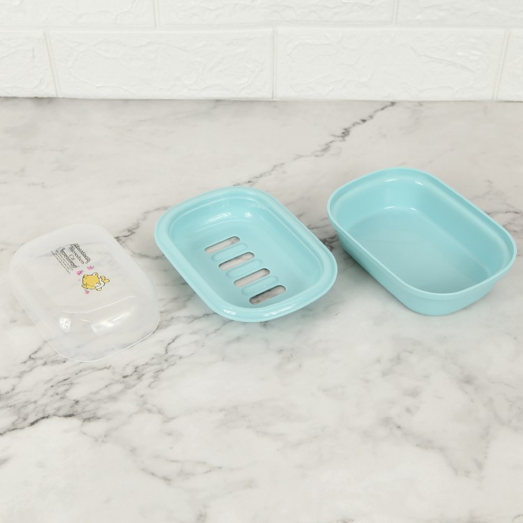 KJB Lily Plastic Soap Holder with Lid