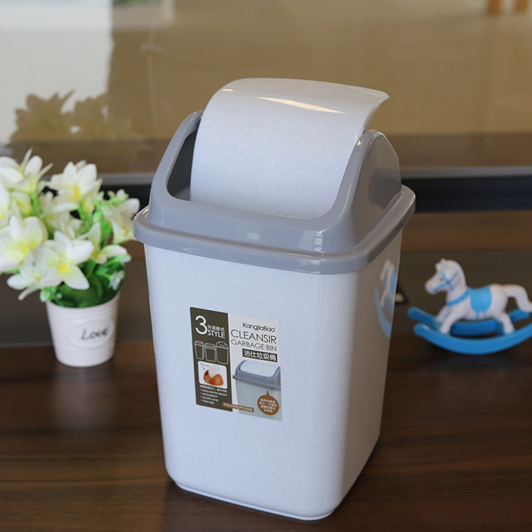 KJB Cleansir Plastic Swing Top Bin