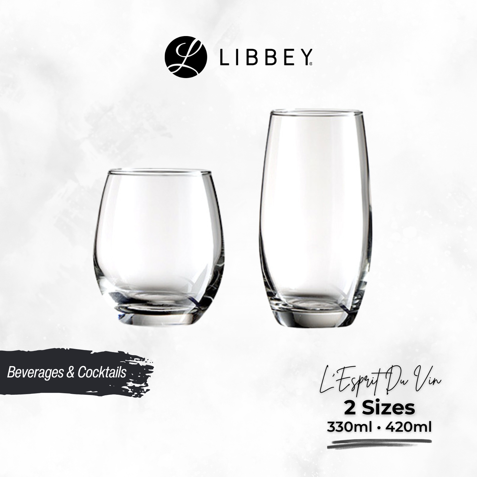 Libbey L'Esprit Du Vin Glass Tumbler - Beverages & Cocktails