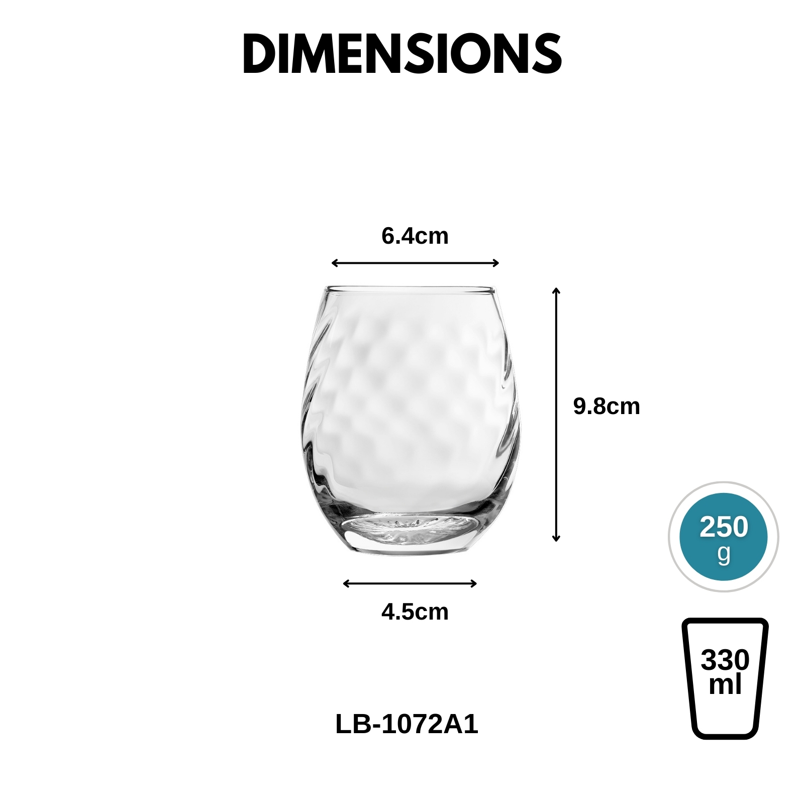 Libbey L'Esprit Du Vin Silkroad Glass Tumbler - For Beverages & Cocktails - 2 Sizes, 2-pc Set