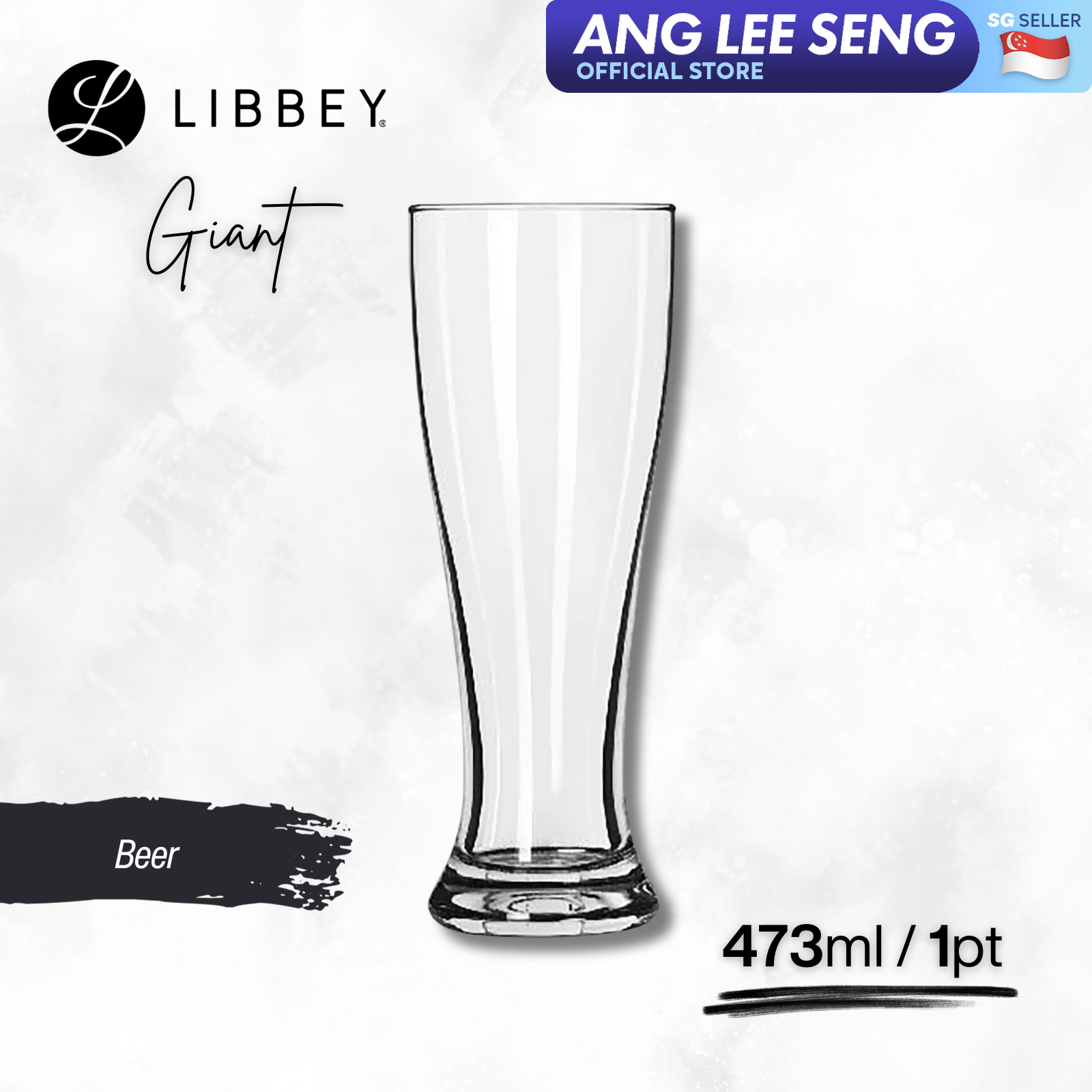 Libbey Giant 1604 Beer Pint Glass 473ml/1pt