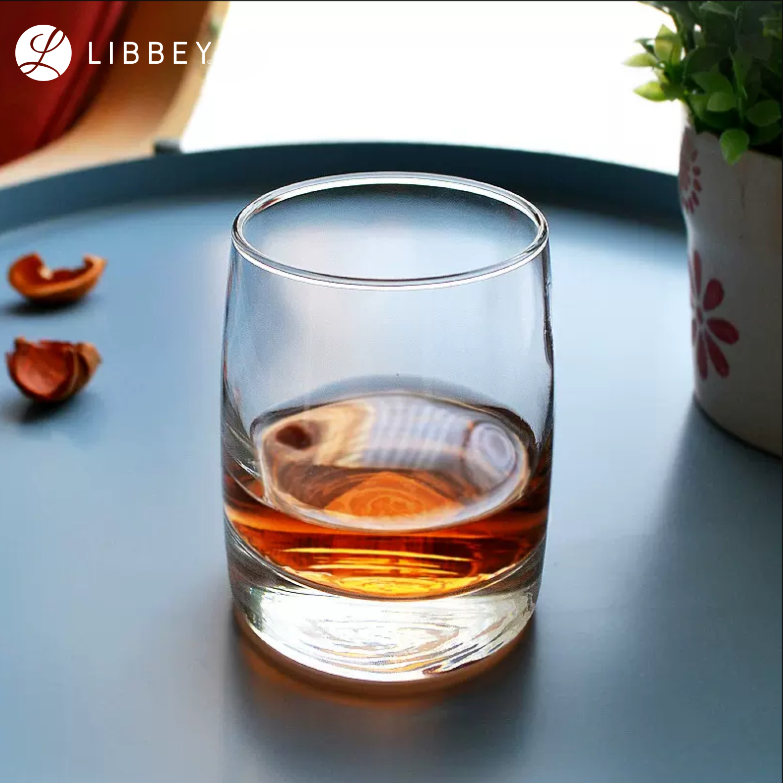 Libbey Vibe 2311 Double Old Fashioned Whisky Rocks Glass 355ml/12oz - Extra Thick Base, 2-pc Set