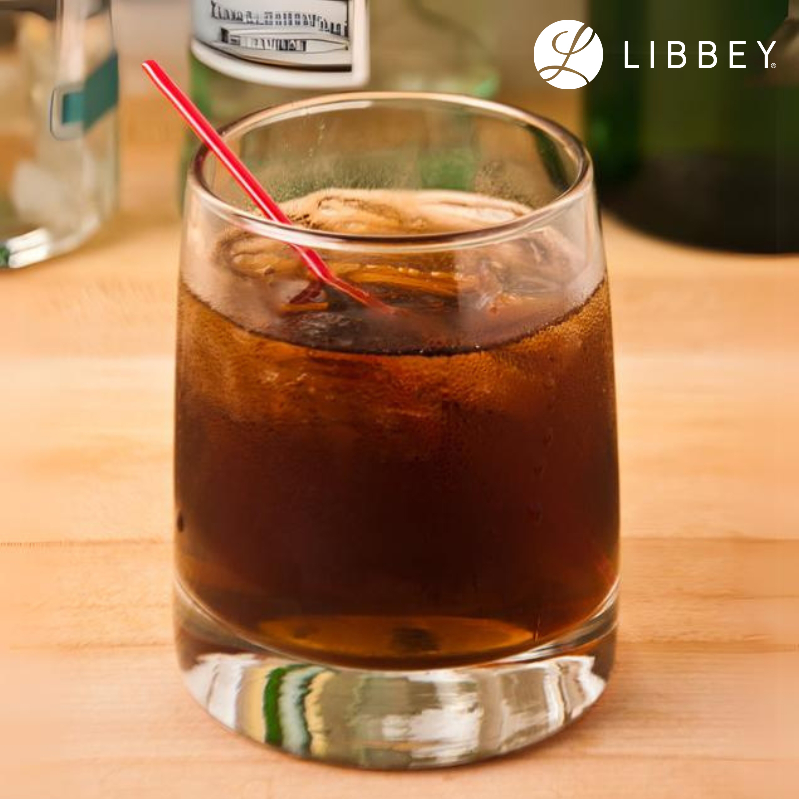 Libbey Vibe 2311 Double Old Fashioned Whisky Rocks Glass 355ml/12oz - Extra Thick Base, 2-pc Set