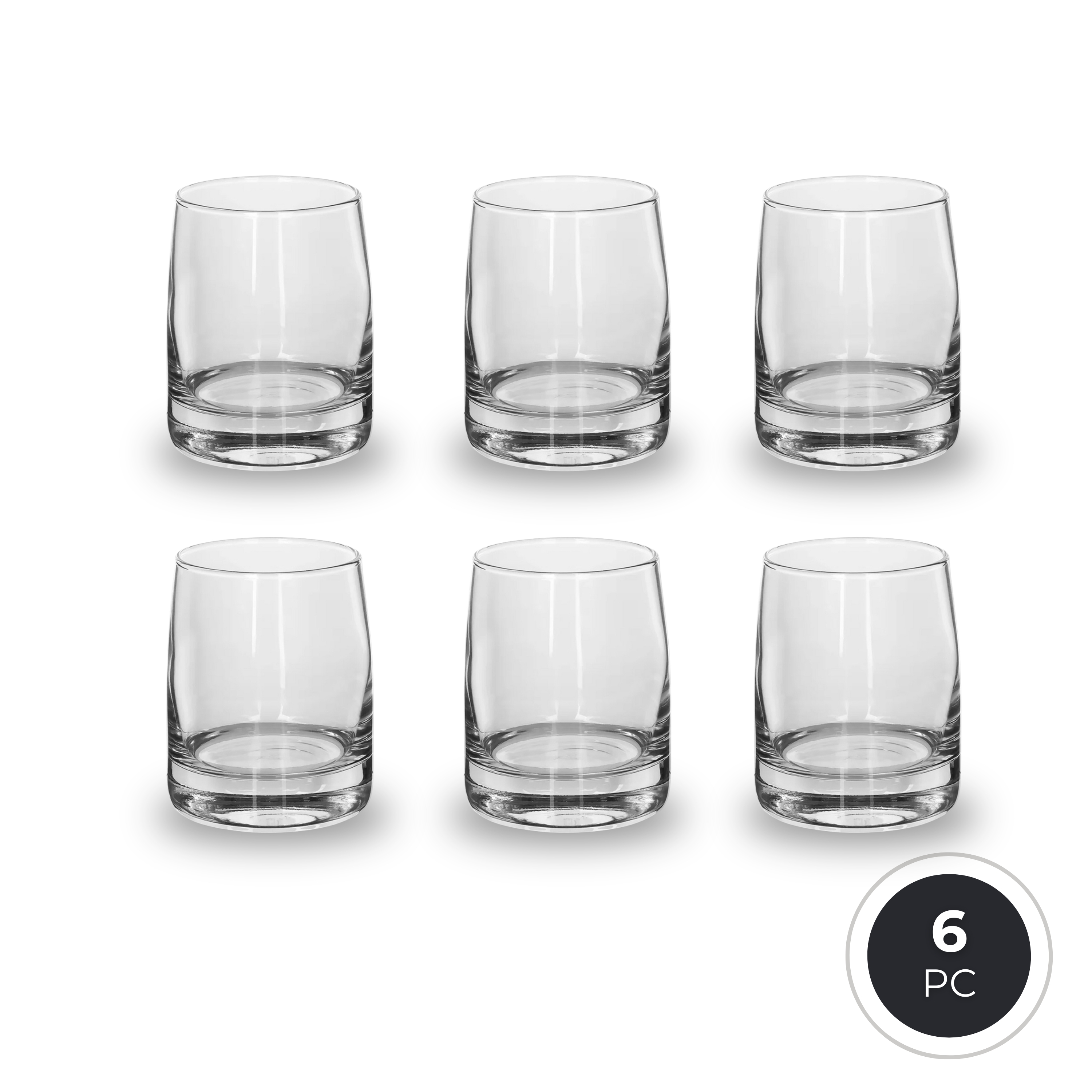 Libbey Vibe 2311 Rocks Whisky Glass 355ml & 2312 Tall Cooler Mixing Glass 518ml - Extra Thick Base