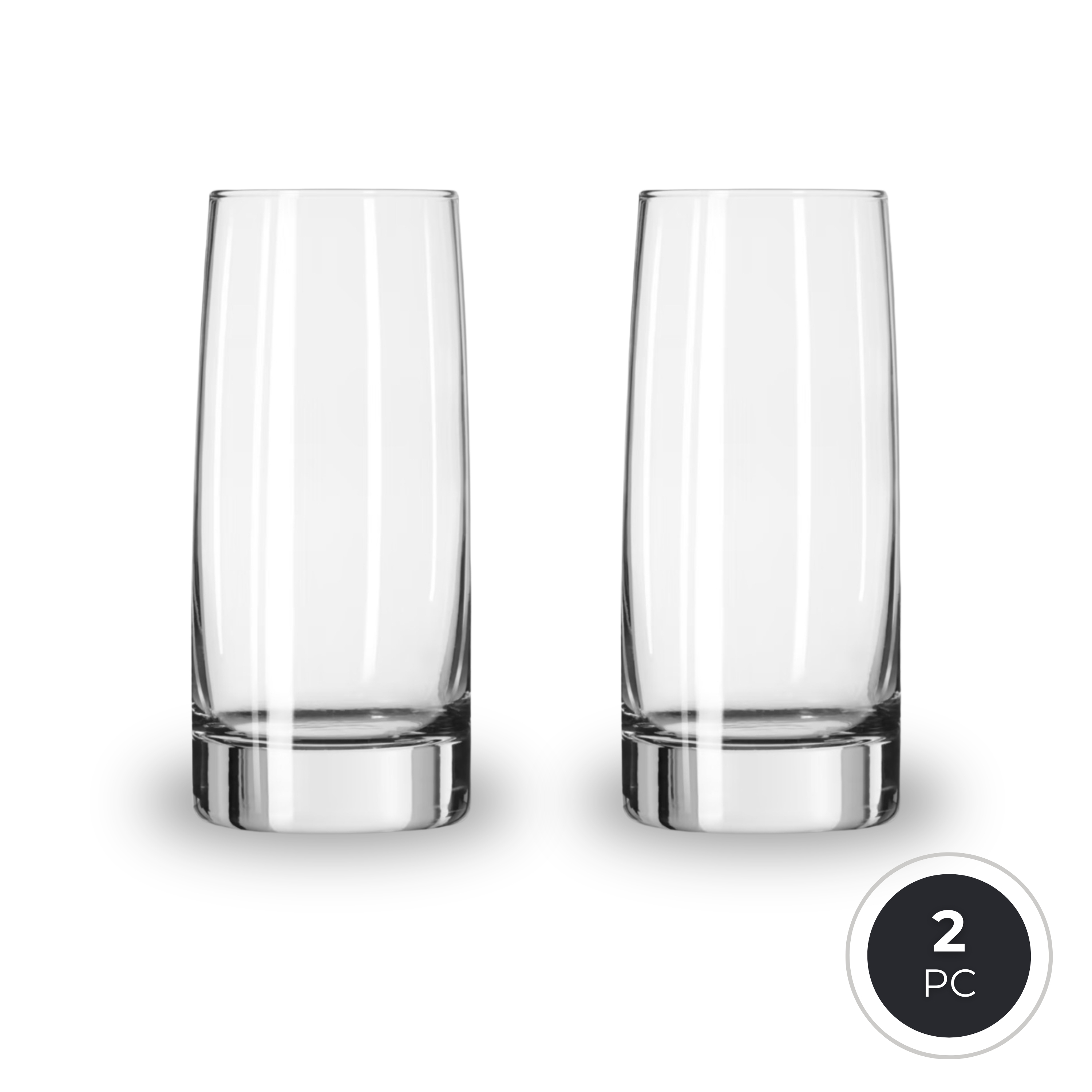 Libbey Vibe 2311 Rocks Whisky Glass 355ml & 2312 Tall Cooler Mixing Glass 518ml - Extra Thick Base