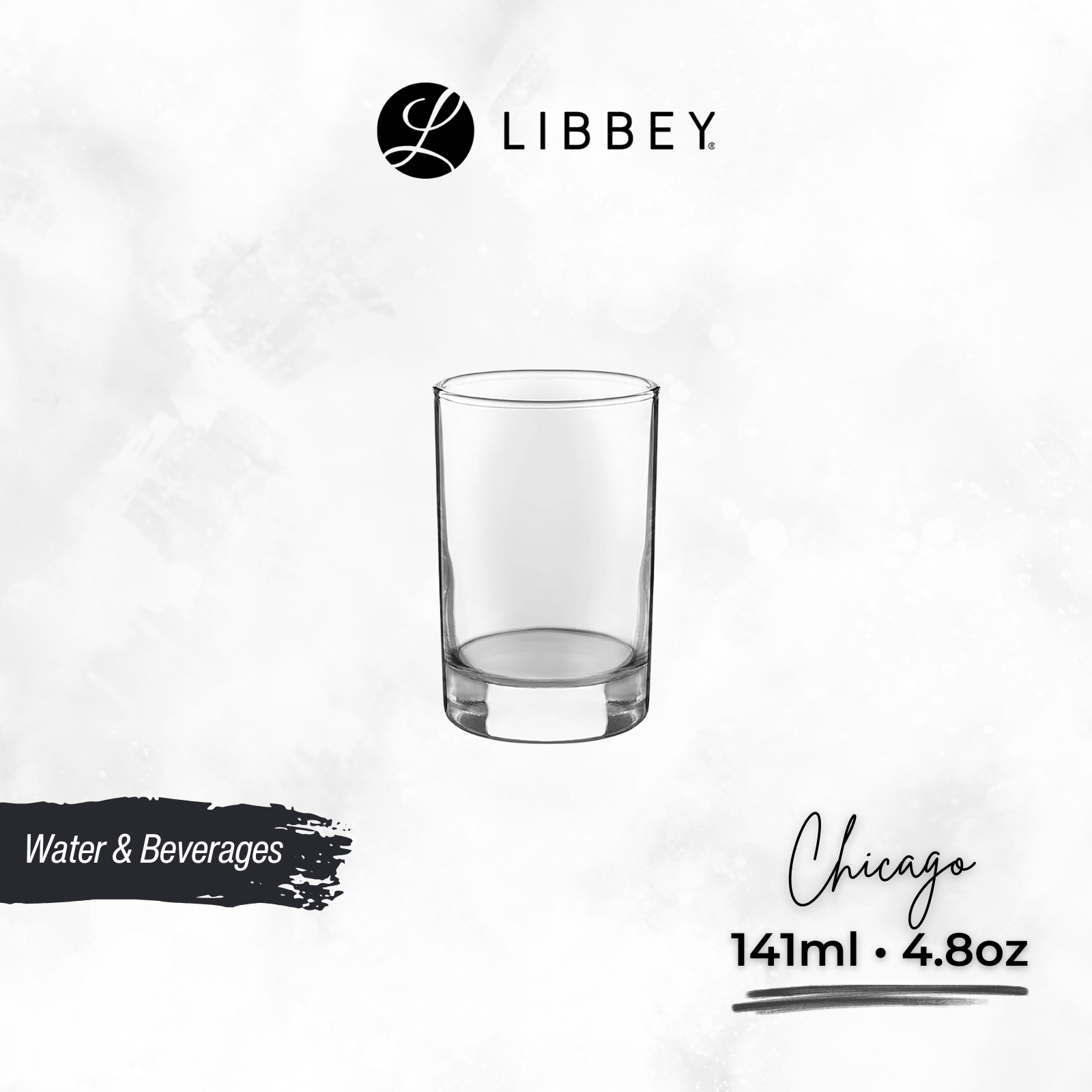 Libbey Chicago 2523 Juice Glass 141ml/4.8oz - For Sampling, Tasting & Small Servings - 2-pc Set