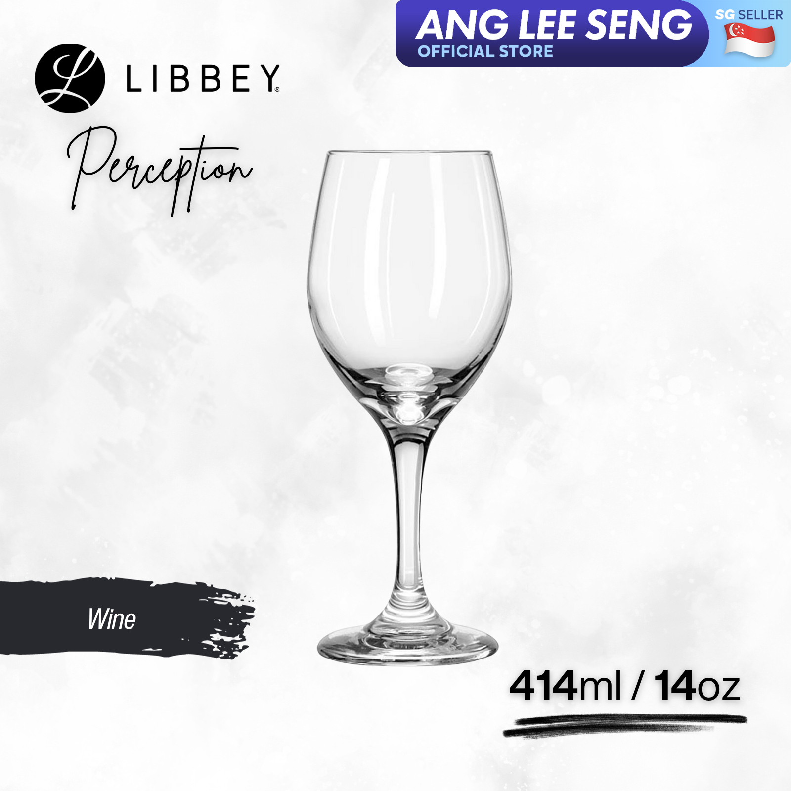 Libbey Perception 3011 Wine Glass 414ml/14oz, 2-pc/6-pc Set