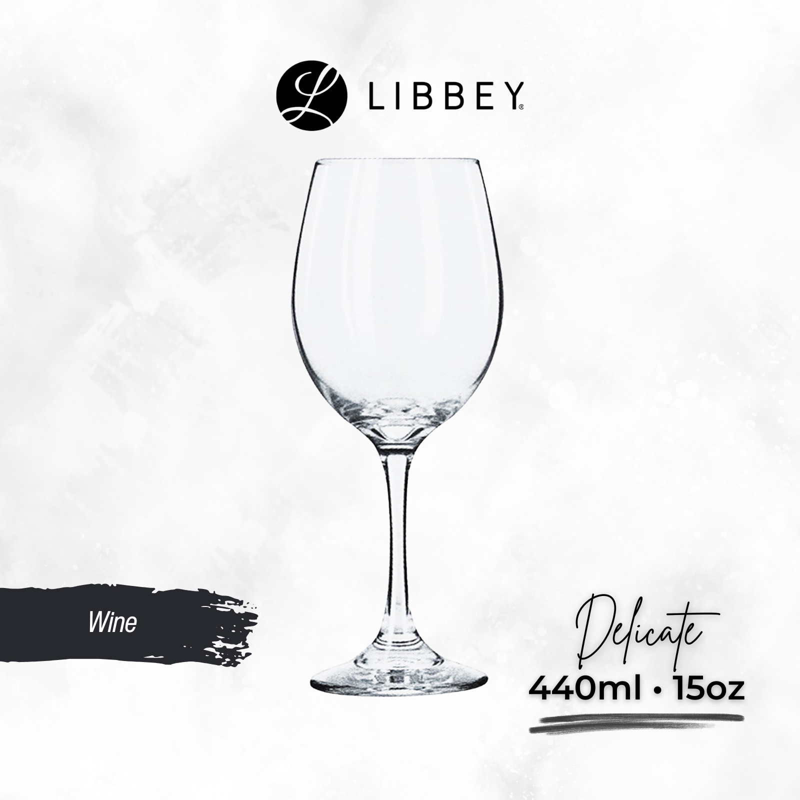 Libbey Delicate 3048 Wine Glass 440ml/15oz - 2-pc/6-pc Set