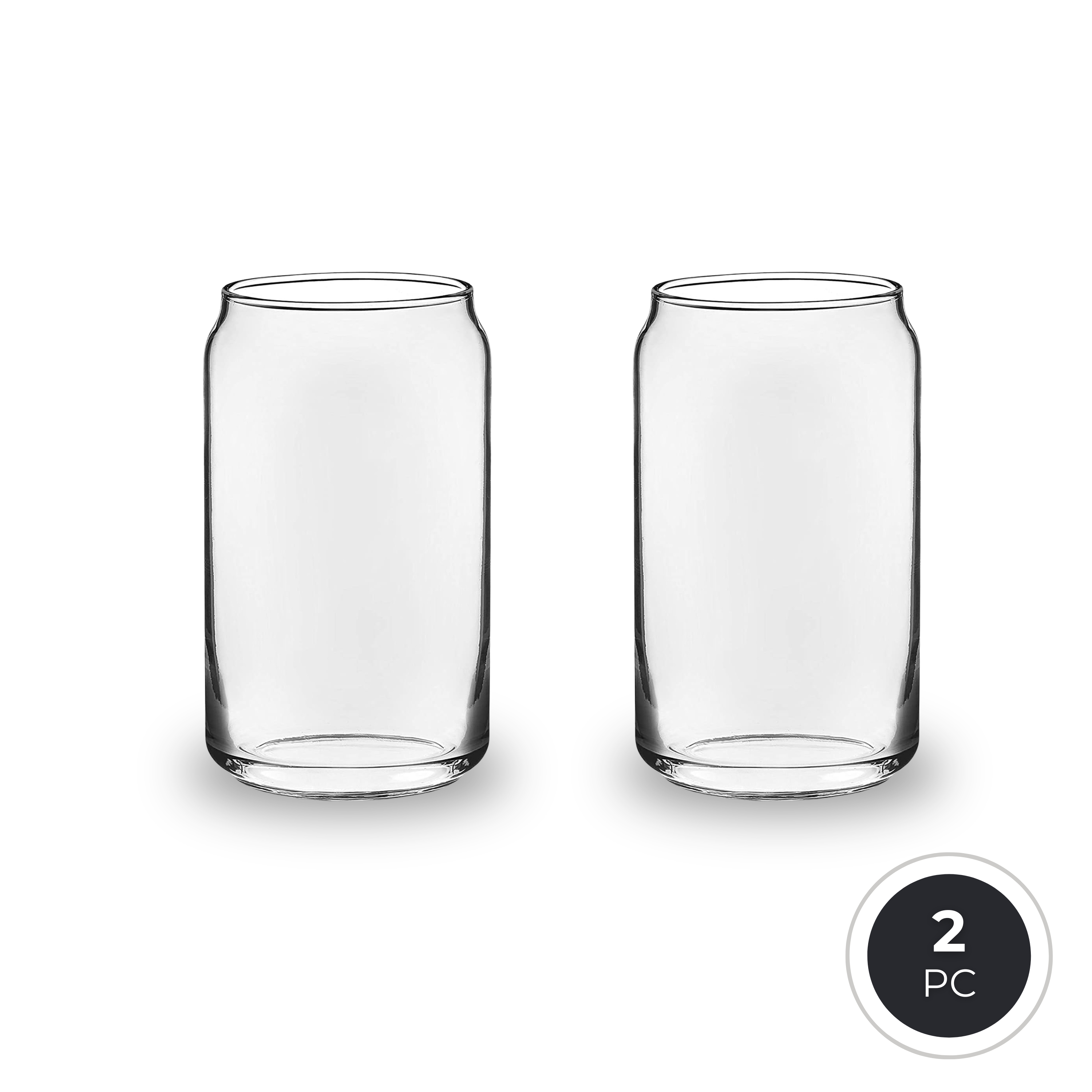 Libbey Can Glass 345 Drinking Tumbler 370ml/12.5oz - Iconic Beer/Soda Can Shape