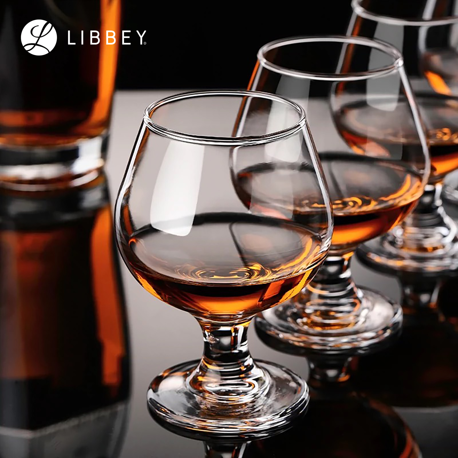 Libbey Embassy 3704 Brandy Snifter Glass 274ml/9.3oz - For Brandy, Bourbon & Whisky, 2-pc Set