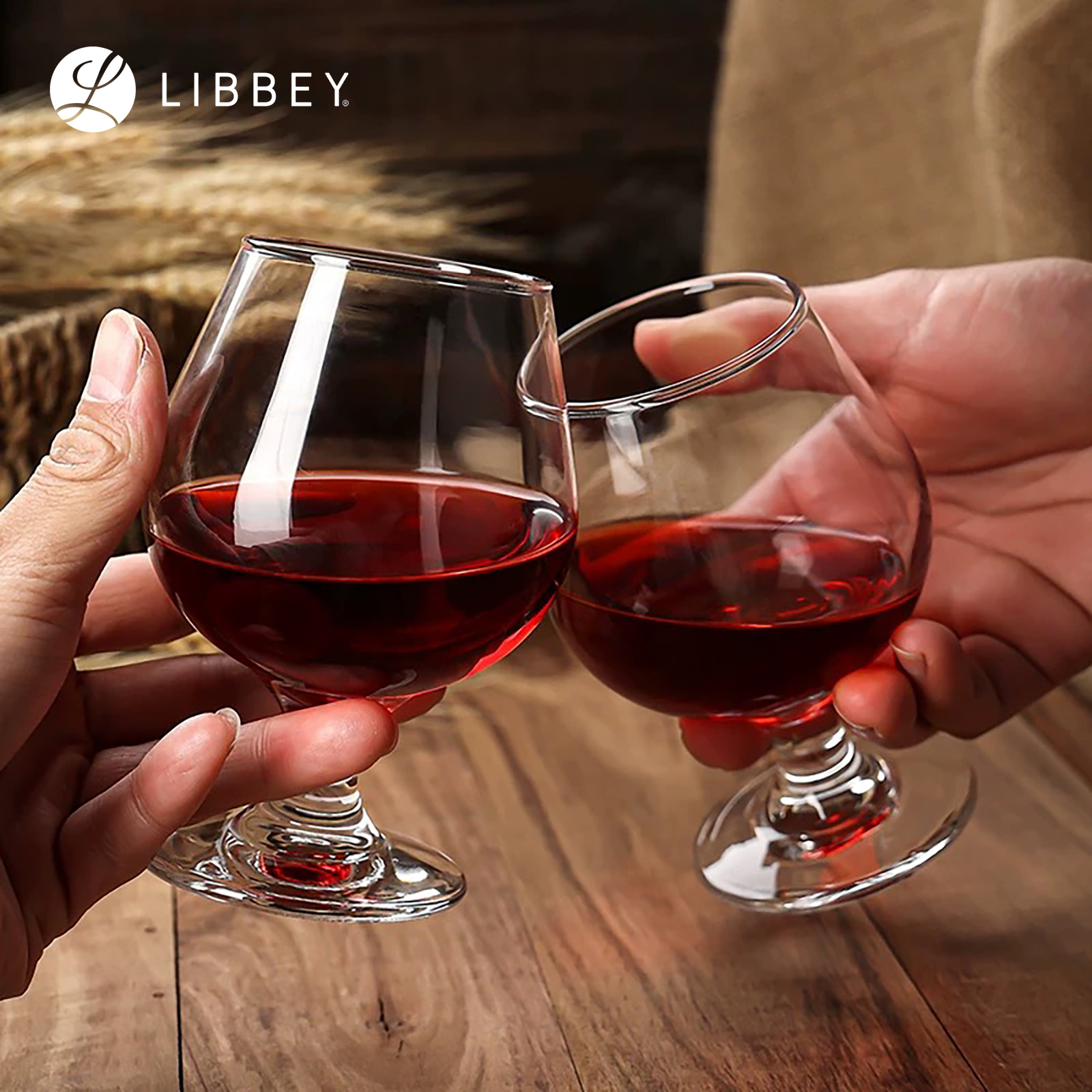Libbey Embassy 3704 Brandy Snifter Glass 274ml/9.3oz - For Brandy, Bourbon & Whisky, 2-pc Set