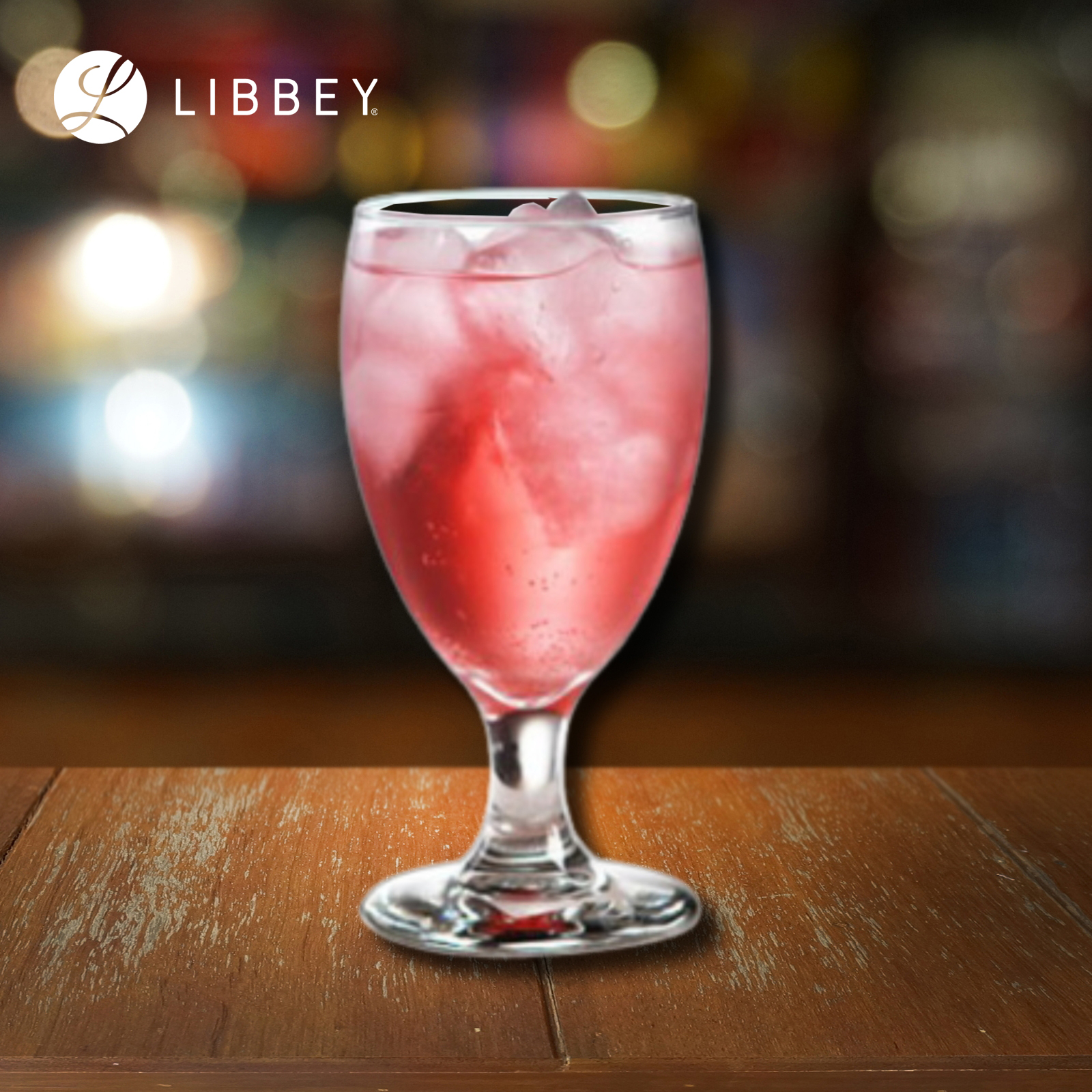 Libbey Embassy 3721 Banquet Goblet Stemmed Glass 311ml/10.5oz - For Wine, Water & Beverages, 2-pc Set