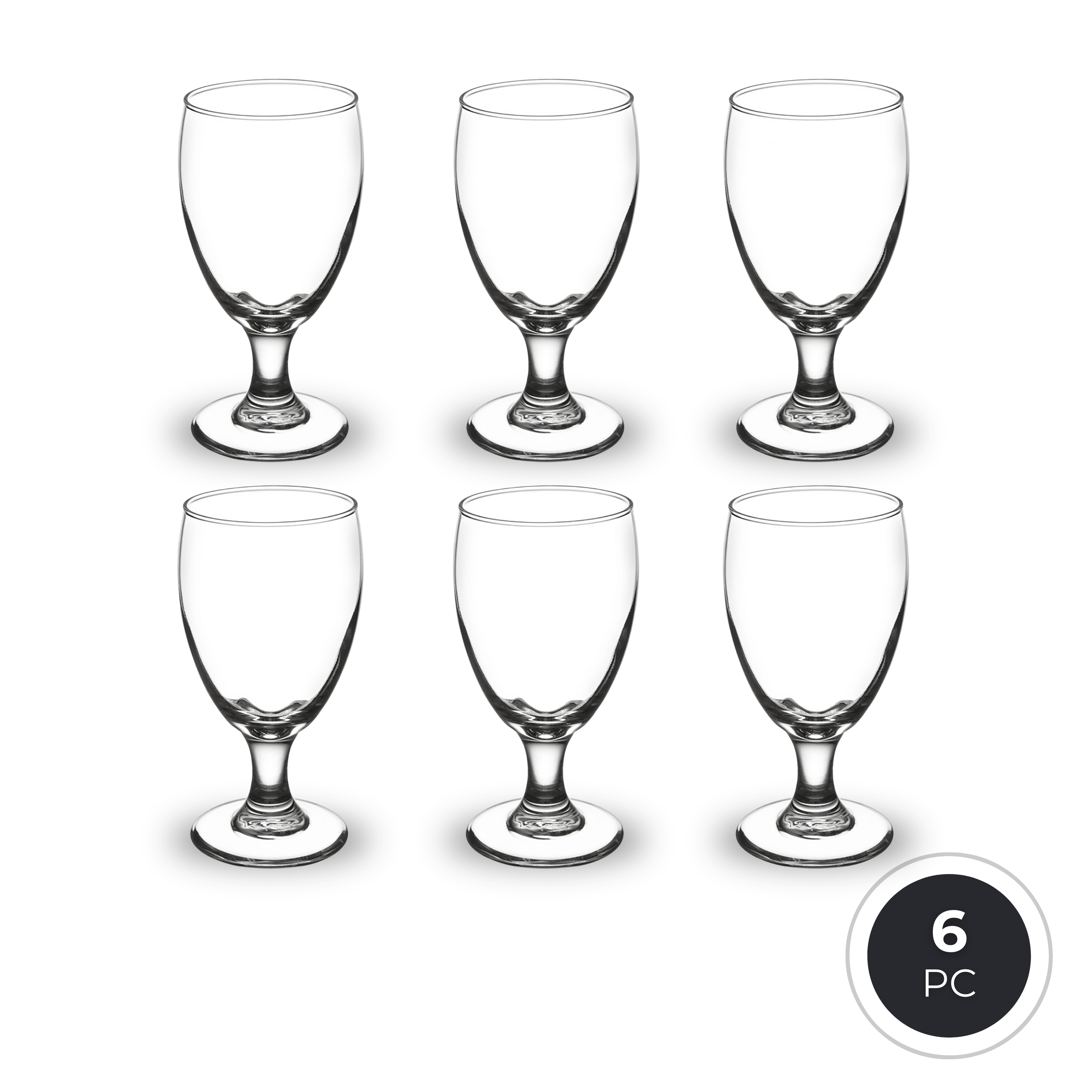 Libbey Embassy 3721 Banquet Goblet 311ml/10.5oz - Stemmed Glass for Wine, Water & Juice