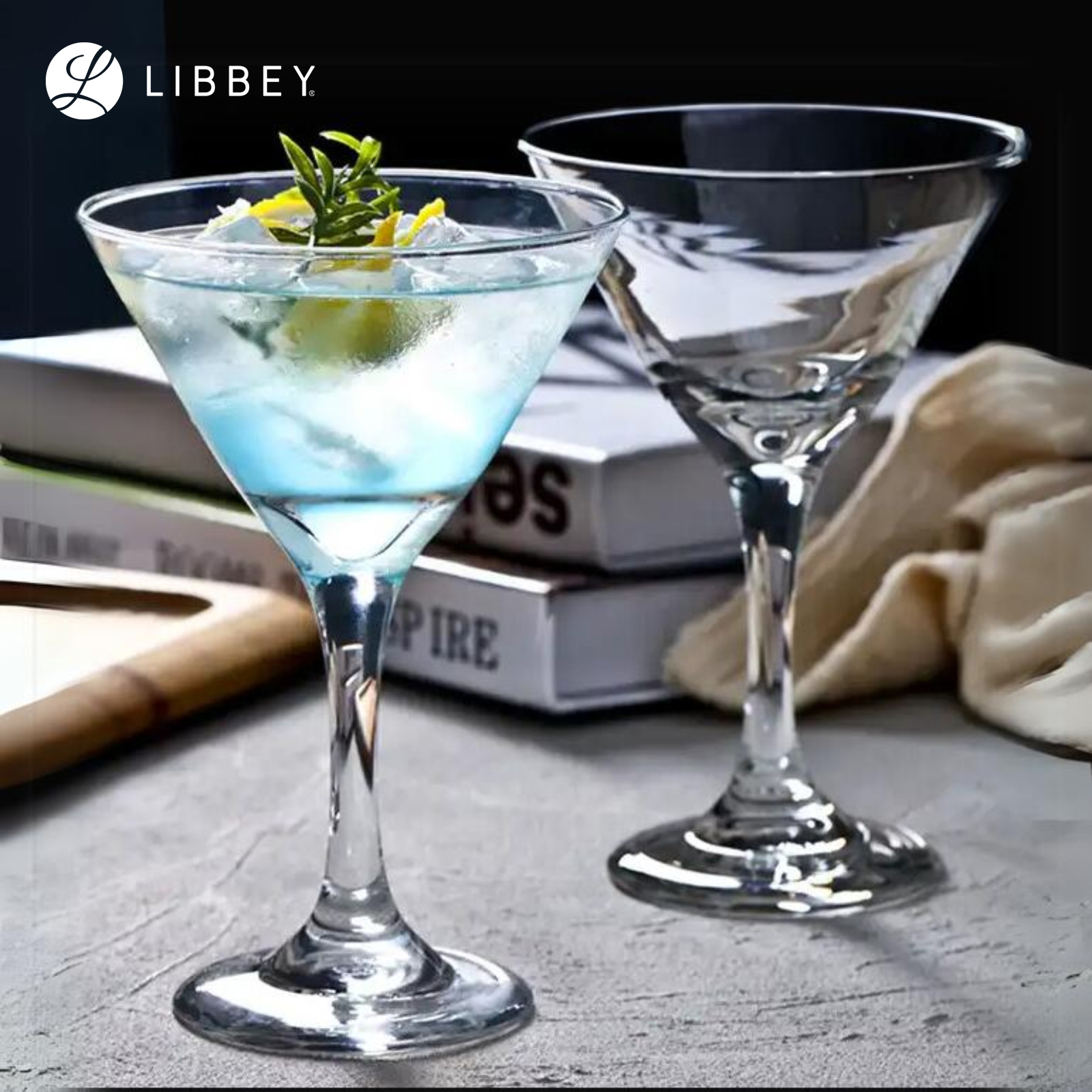 Libbey Embassy 3733 Martini Glass 163ml/5.5oz, 2-pc Set