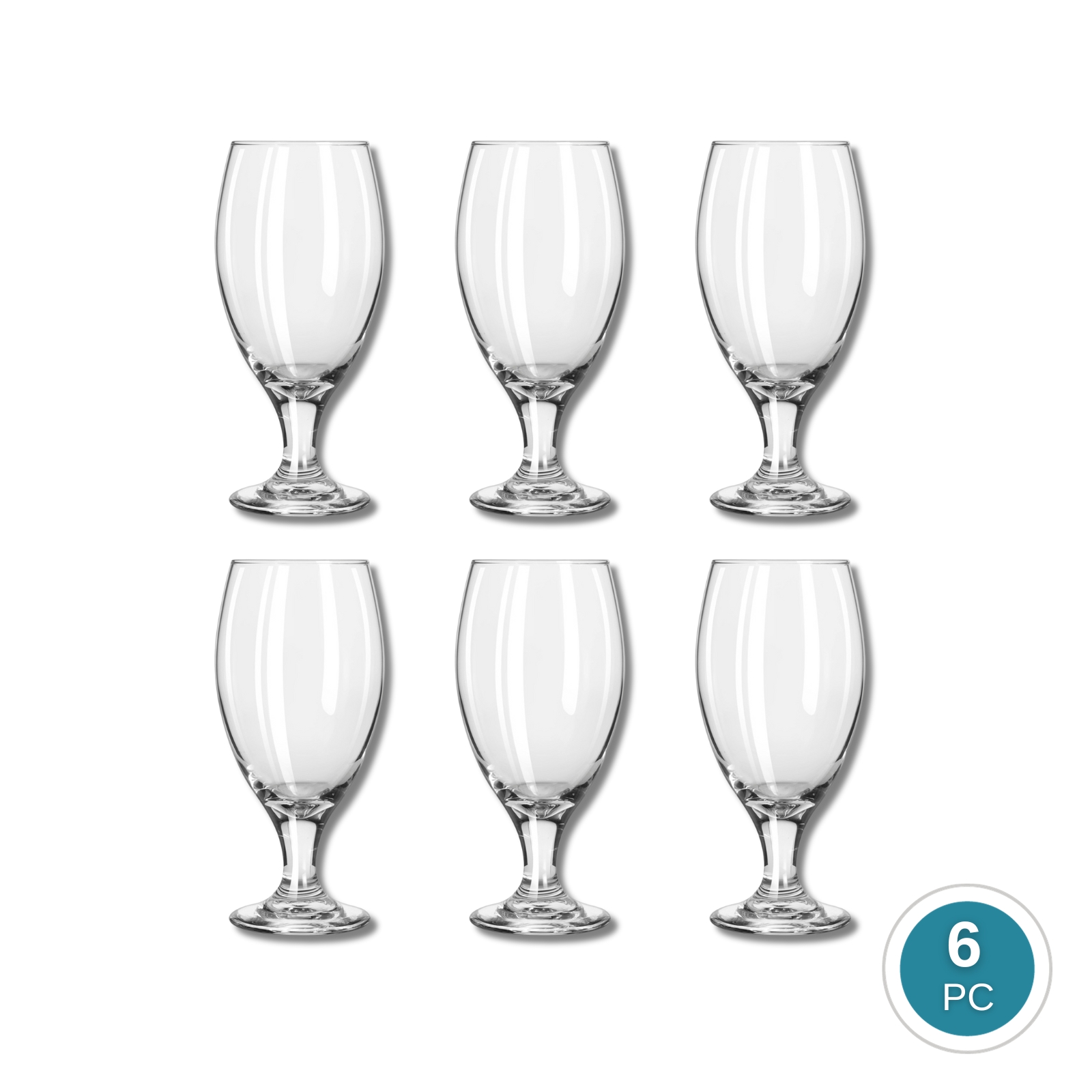 Libbey Teardrop 3915 Stemmed Beer Glass 436ml/0.92pt, 2-pc/6-pc Set
