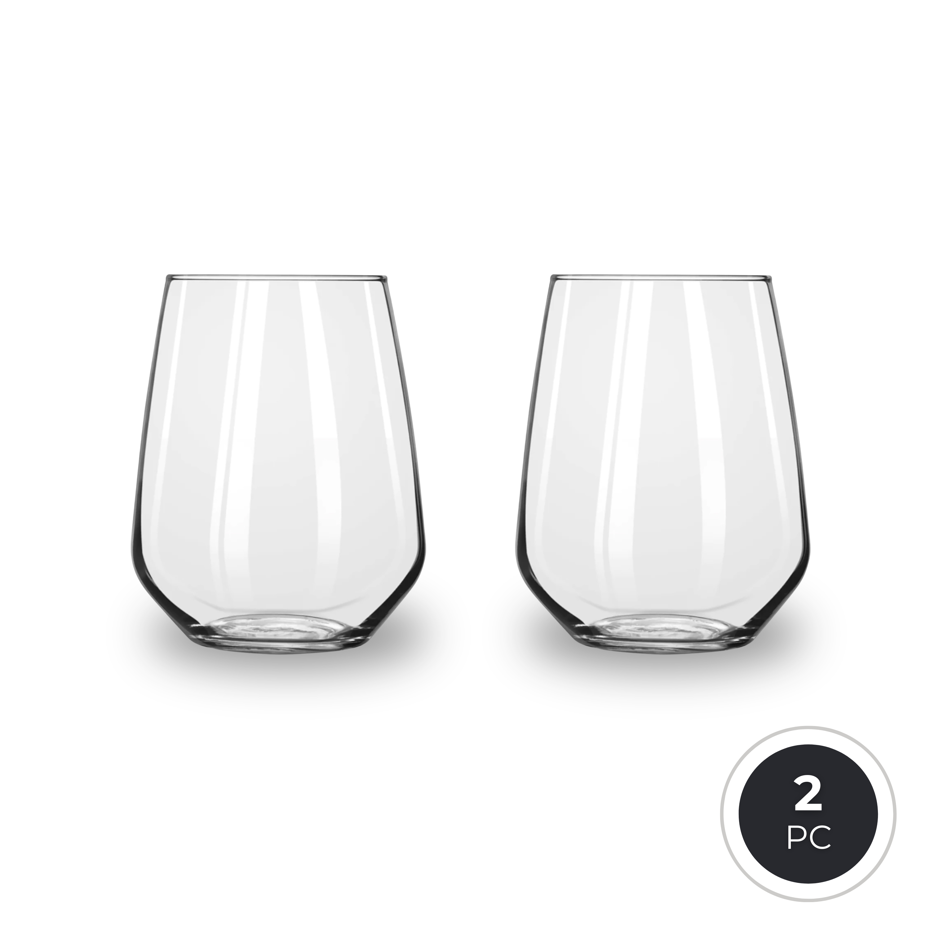 Libbey Brilliance 4075 Stemless Wine Glass/Drinking Tumbler 450ml/15.2oz