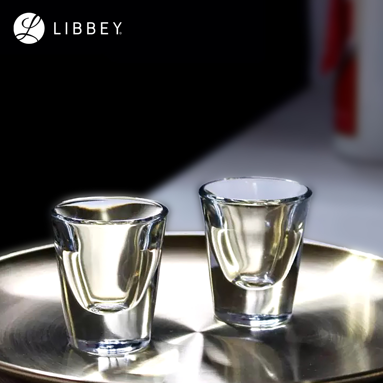 Libbey 5122 Liquor Shot Glass 30ml/1.0oz - For Whisky, Tequila, Vodka & Bai Jiu - 4-pc Set