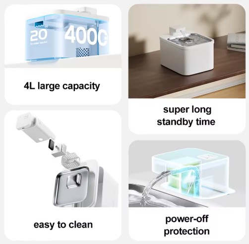 4L UV Wireless Smart Drinking Fountain (APP Enabled)
