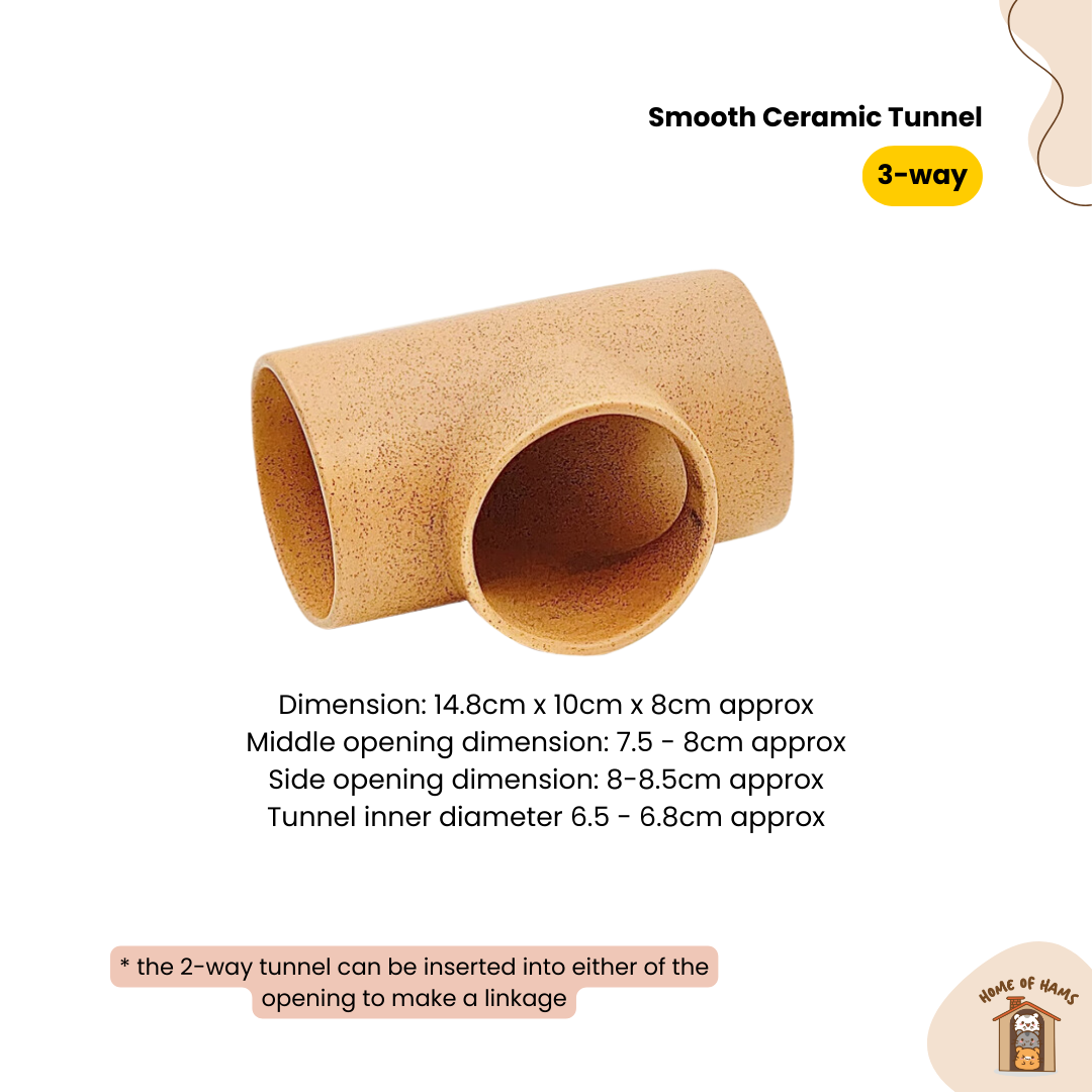 Ceramic Hideout & Tunnels for Hamsters