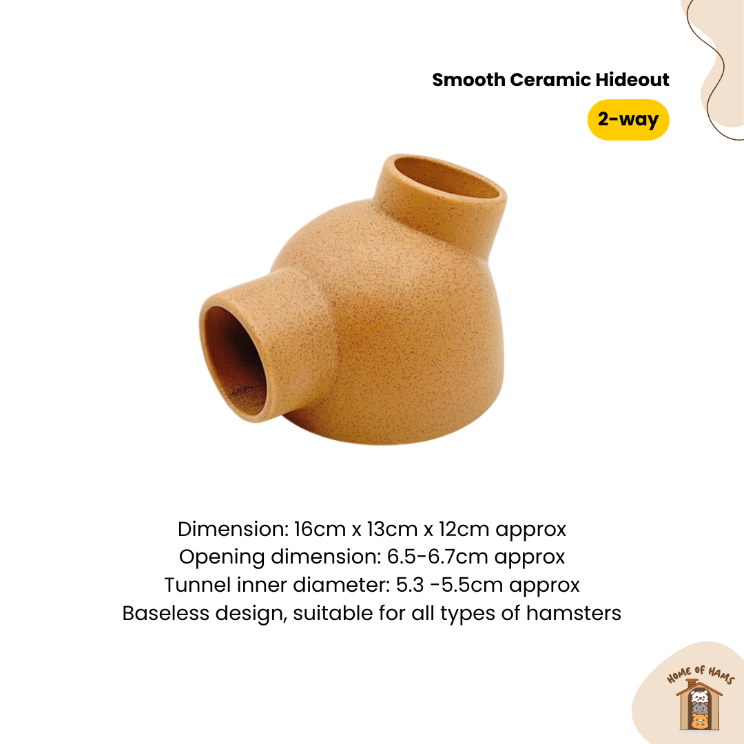 Ceramic Hideout & Tunnels for Hamsters