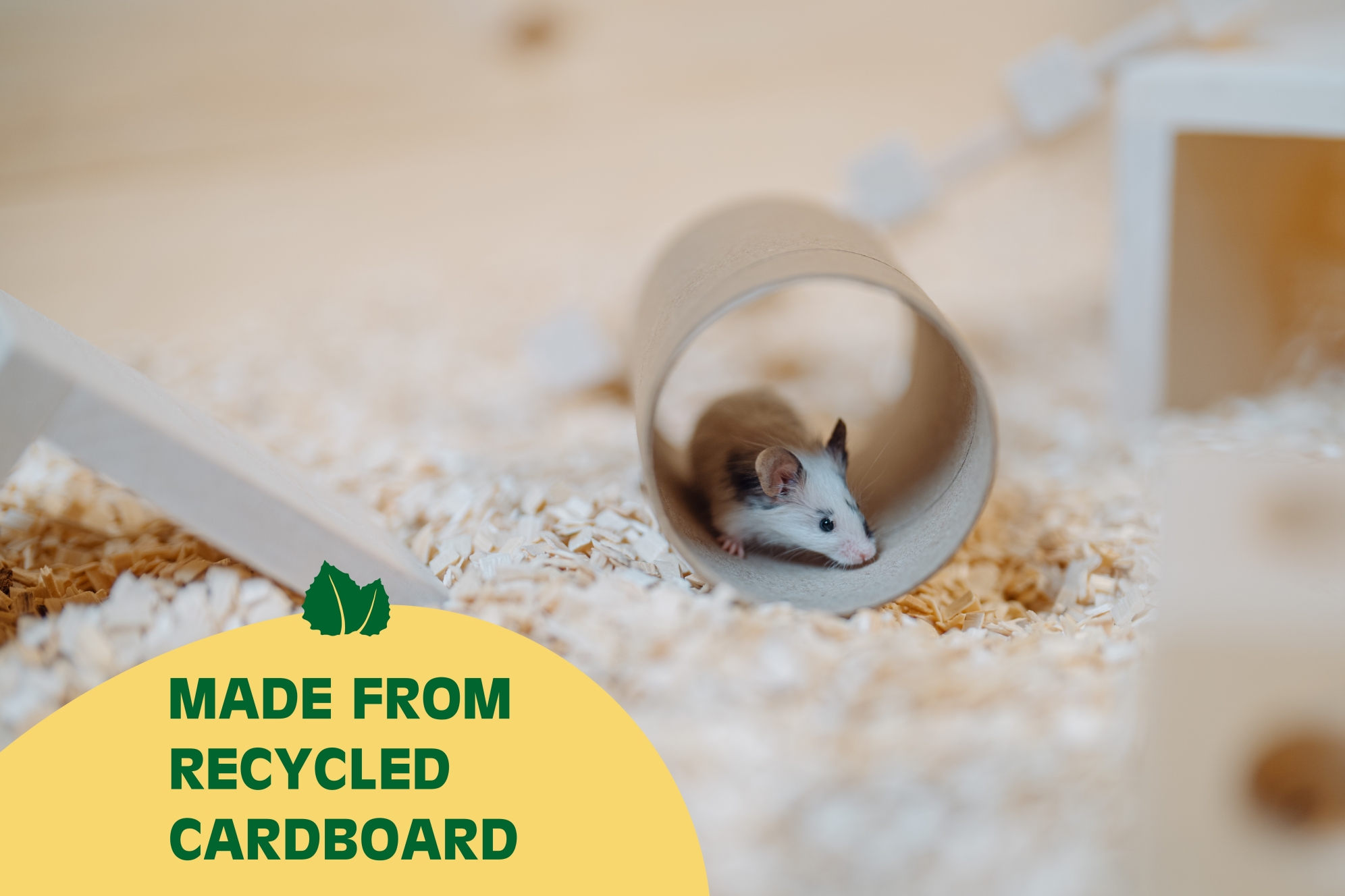 Cardboard Tunnel Hideouts for Small Animals