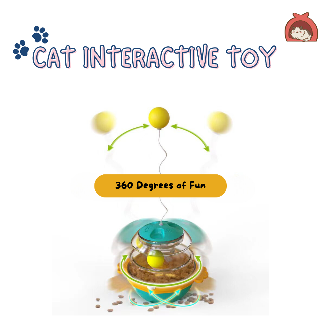 Interactive Treat Dispensing Toy for Cats