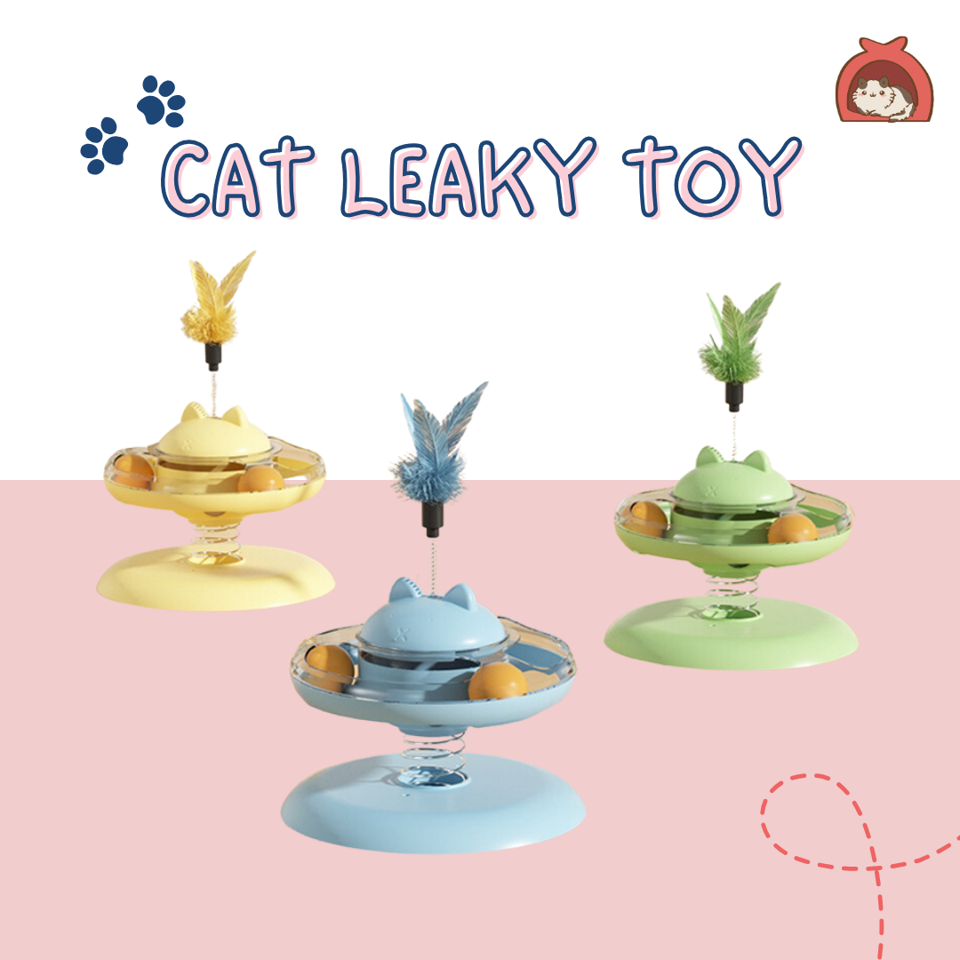 Cat Teaser Toy with Treat Dispenser