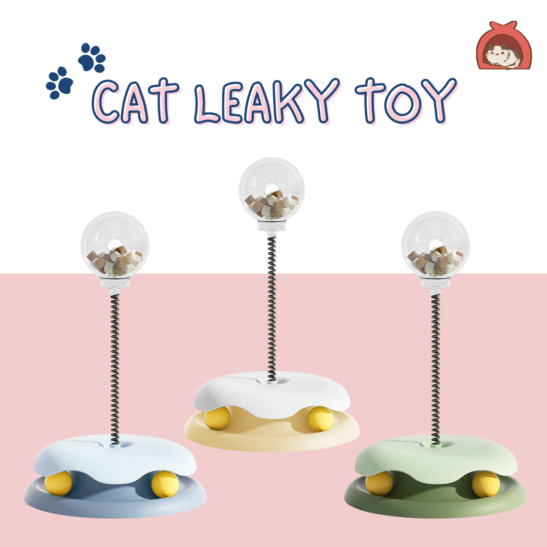 Cat Treat Dispenser Teaser Toy 