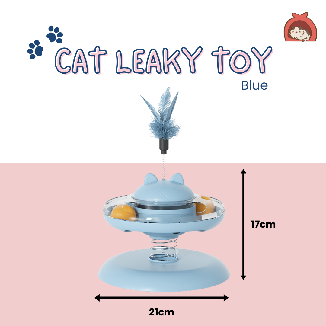 Cat Teaser Toy with Treat Dispenser