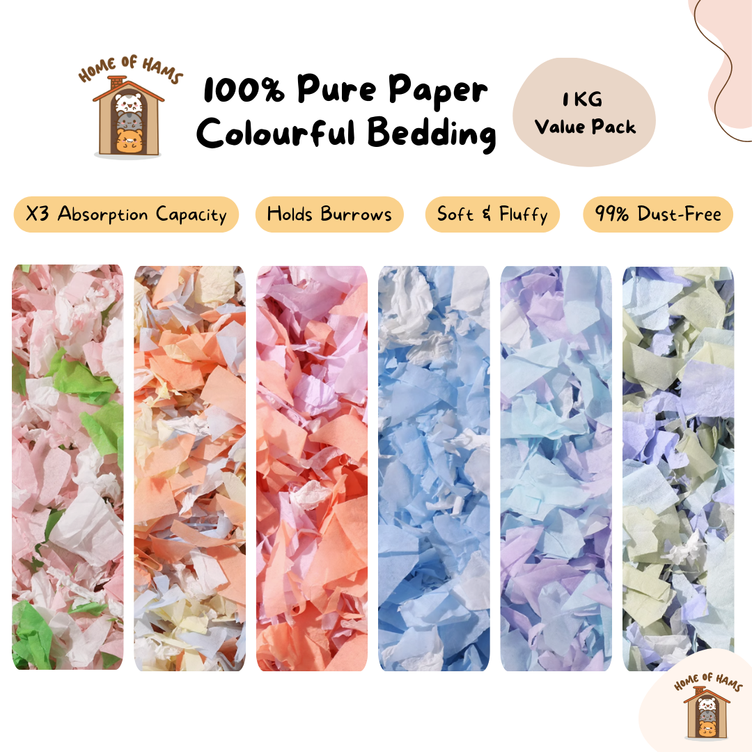 Colourful Paper Bedding 1kg