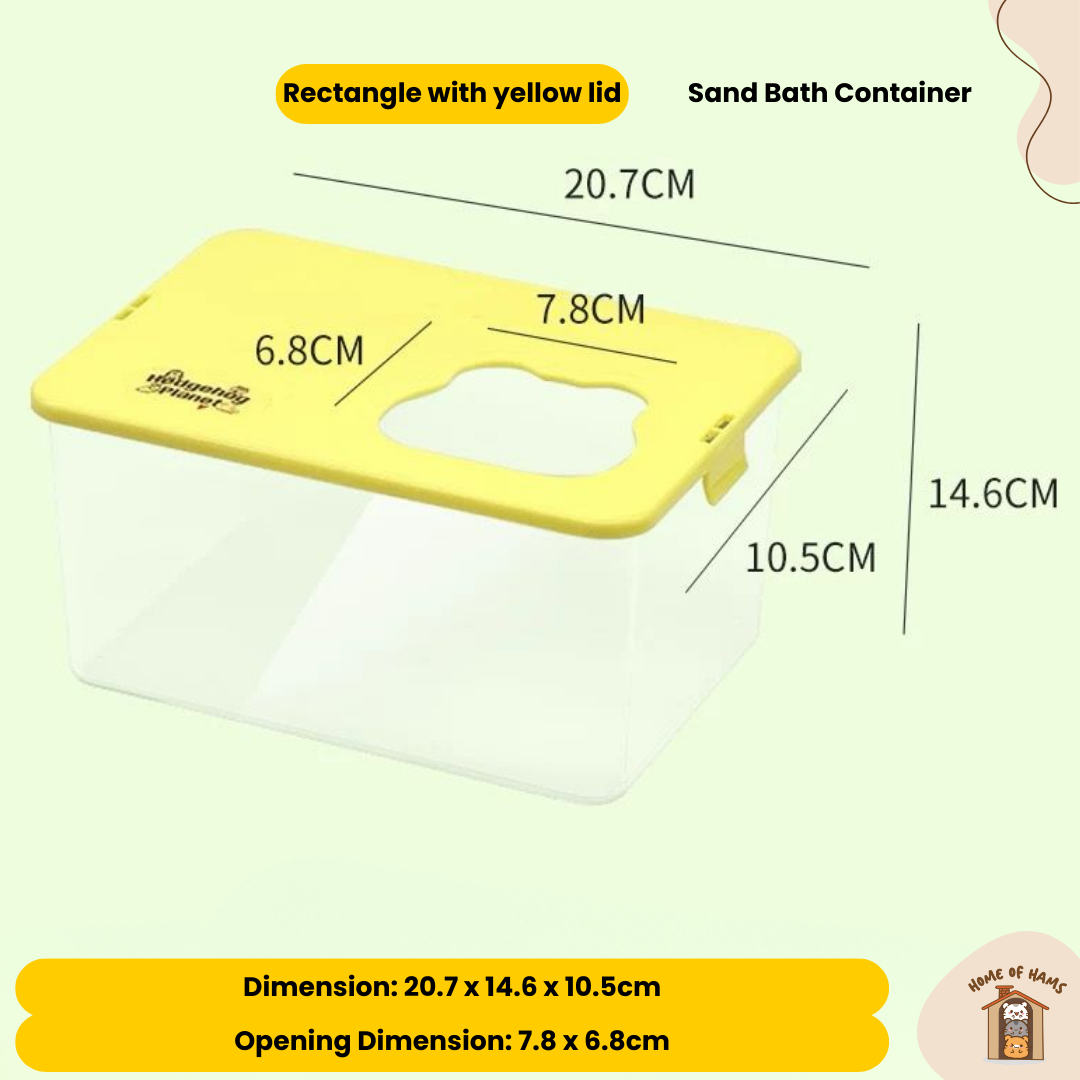 Hamster Sand Bath Container