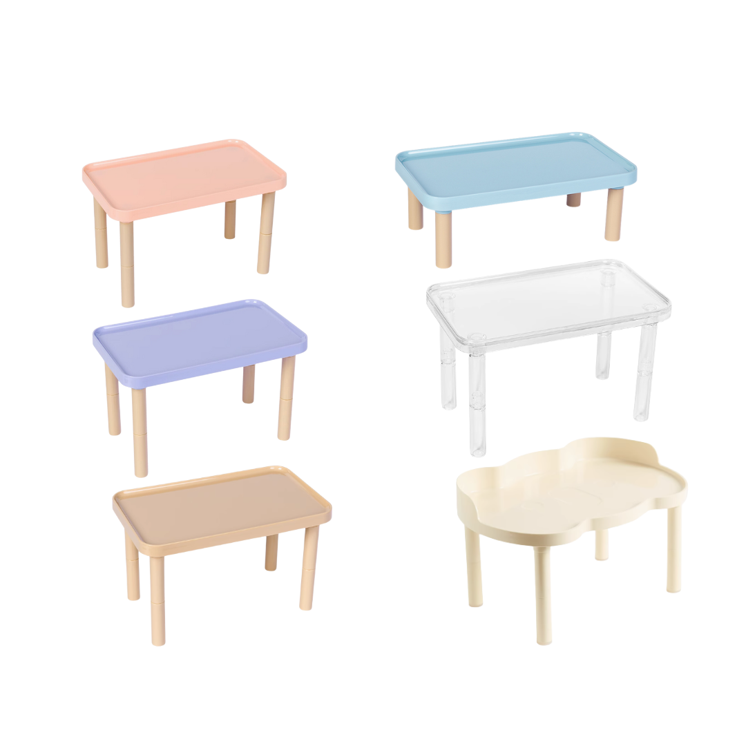 Height Adjustable Platform with Stairs