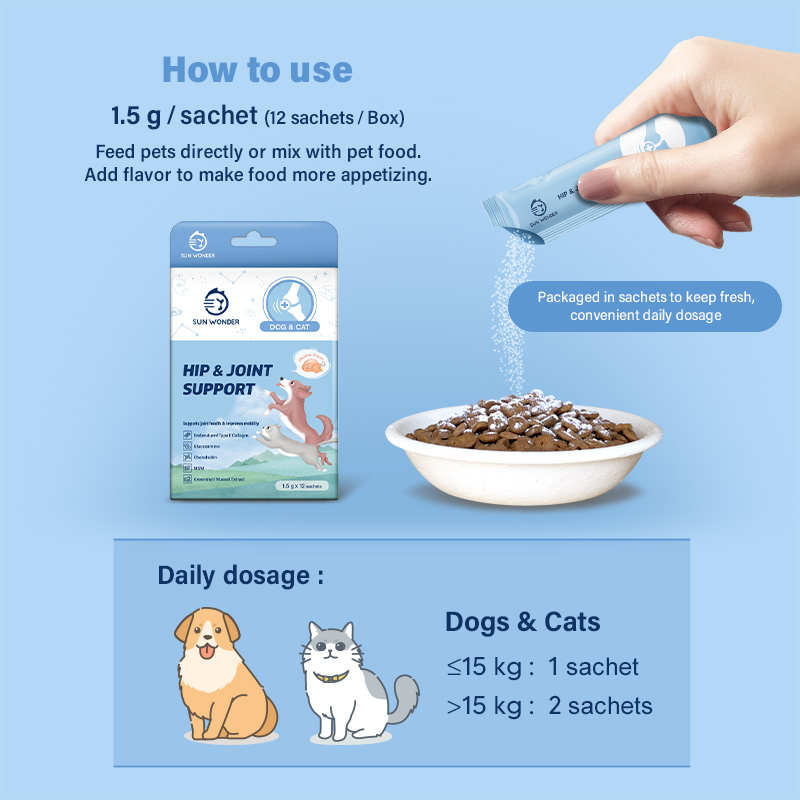 Sun Wonder Hip & Joint Support Supplement for Cats & Dogs