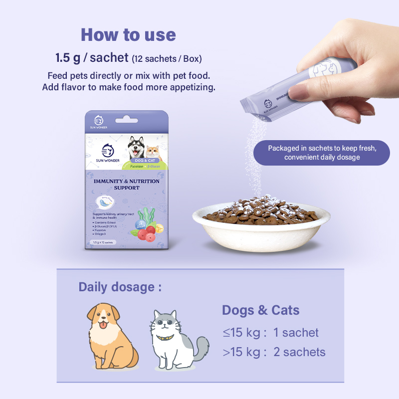 Sun Wonder Immunity and Nutrition Support Supplement for Cats & Dogs
