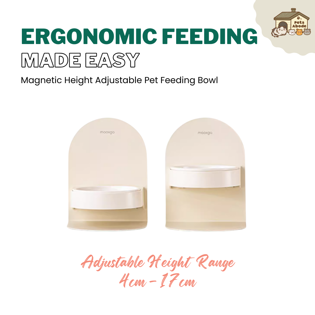 Adjustable Magnetic Pet Feeding Bowl