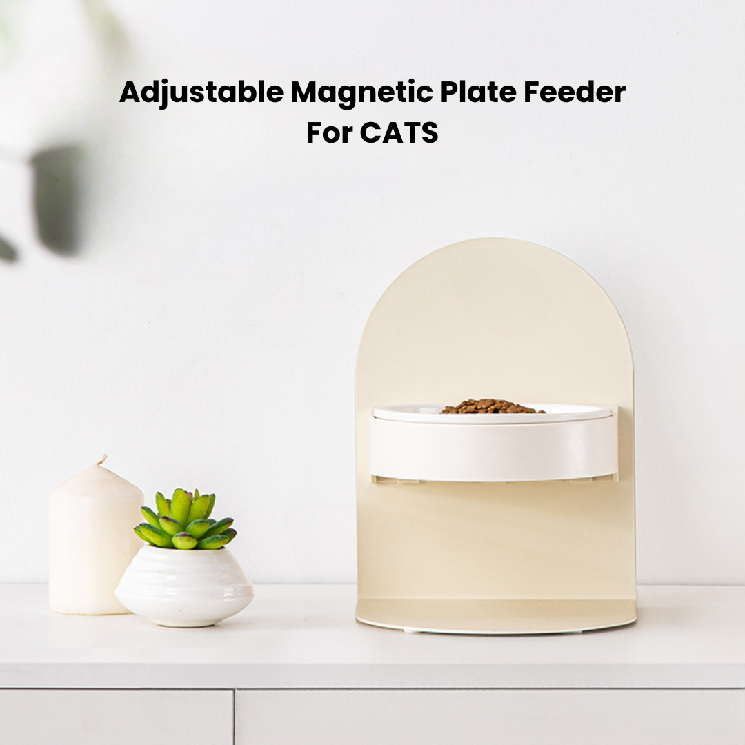 Adjustable Magnetic Pet Feeding Bowl