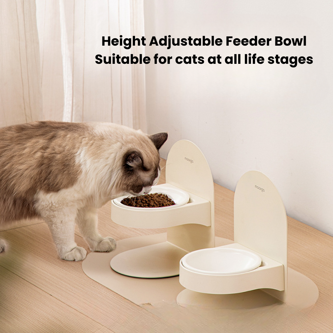 Adjustable Magnetic Pet Feeding Bowl