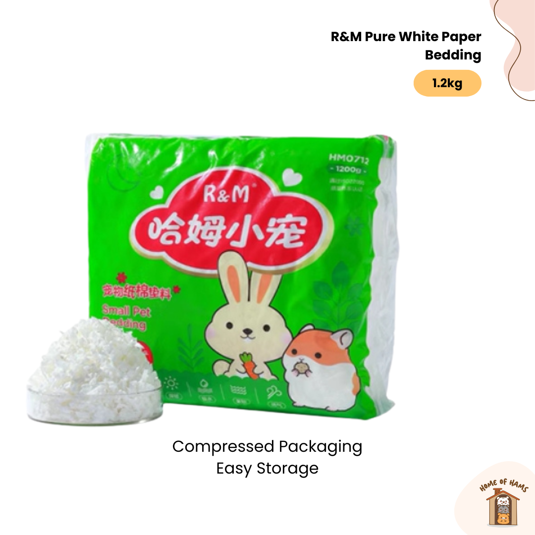 R&M Pure White Paper Bedding