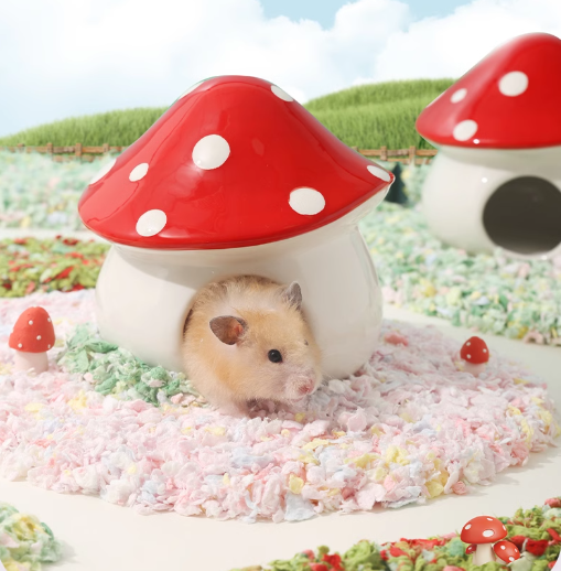 Mushroom Hideout for Hamsters
