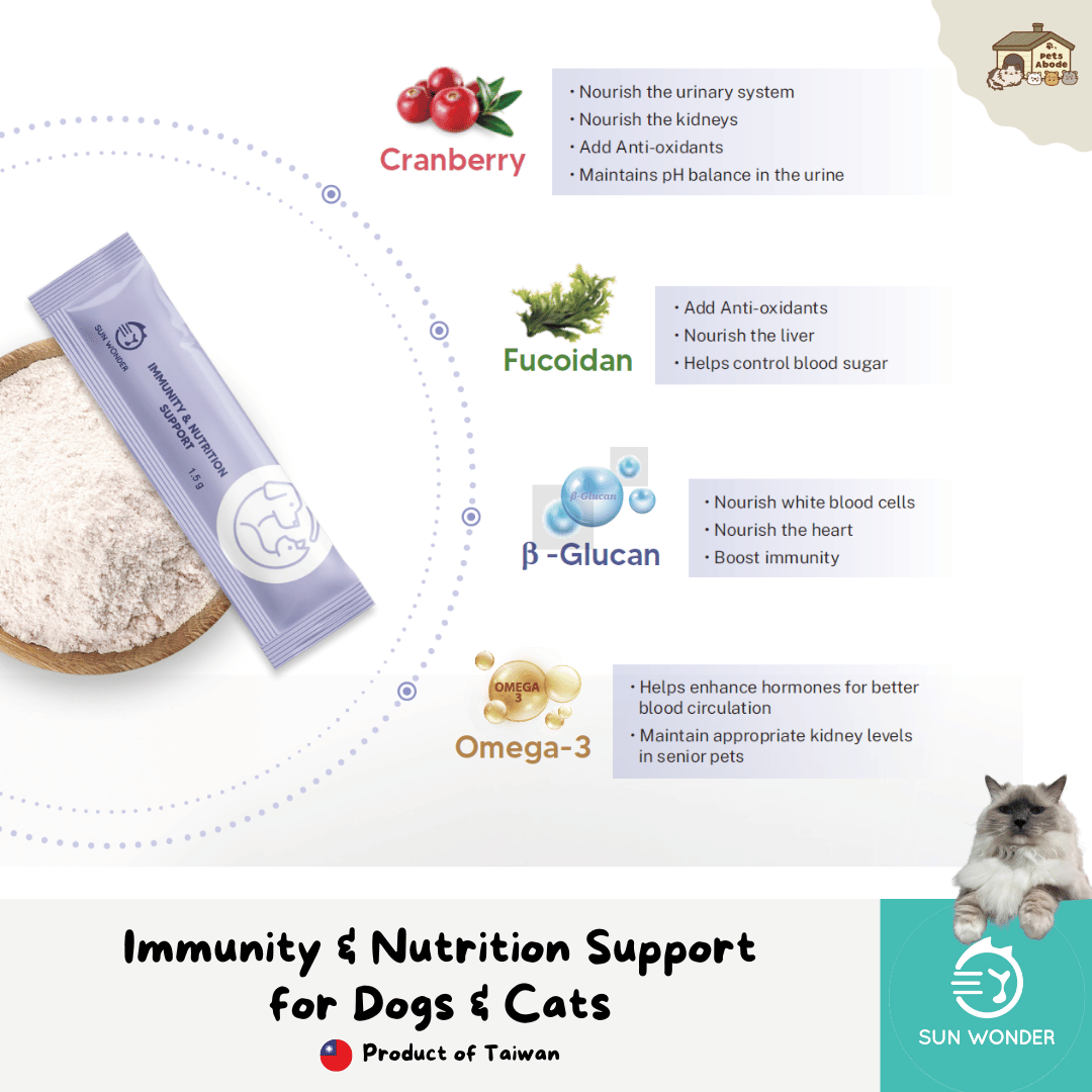 Sun Wonder Immunity and Nutrition Support Supplement for Cats & Dogs