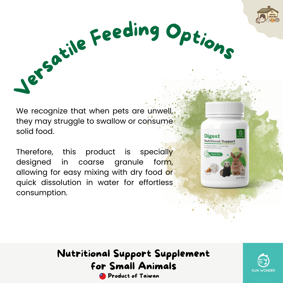Sun Wonder Digestive Support Supplements for Small Animals