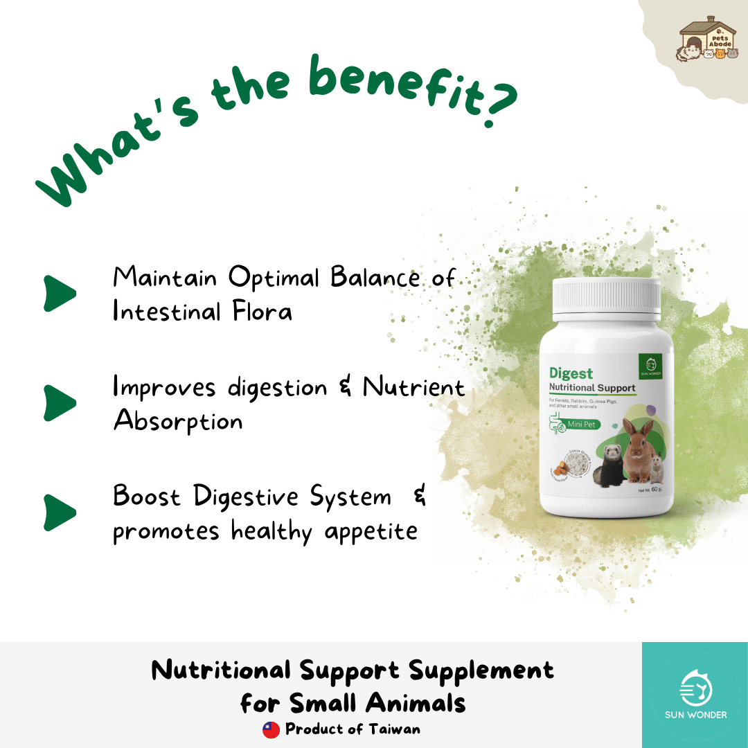 Sun Wonder Digestive Support Supplements for Small Animals