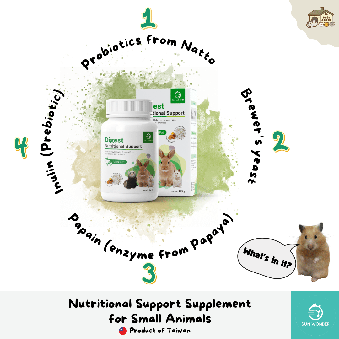 Sun Wonder Digestive Support Supplements for Small Animals