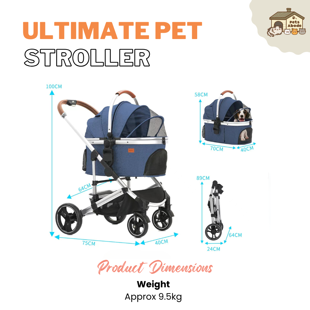 ULTIMATE Pet Stroller (FREE GIFT: Wireless Smart Drinking Fountain)