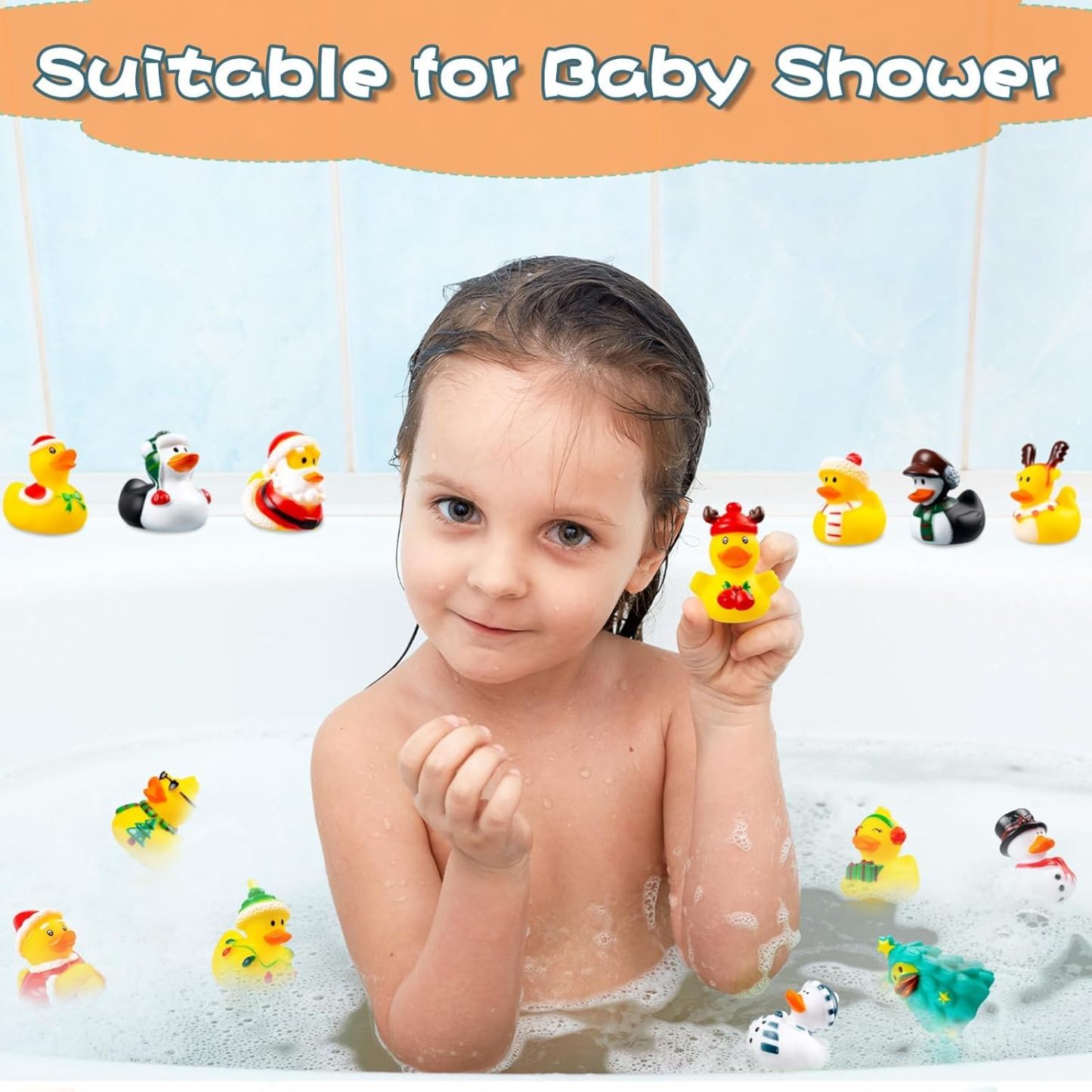 2024 Advent Calendar Christmas Ducks - 24pcs Duck Rubber Advent Calendar 24 Days of Christmas Countdown Toys - soufeelmy