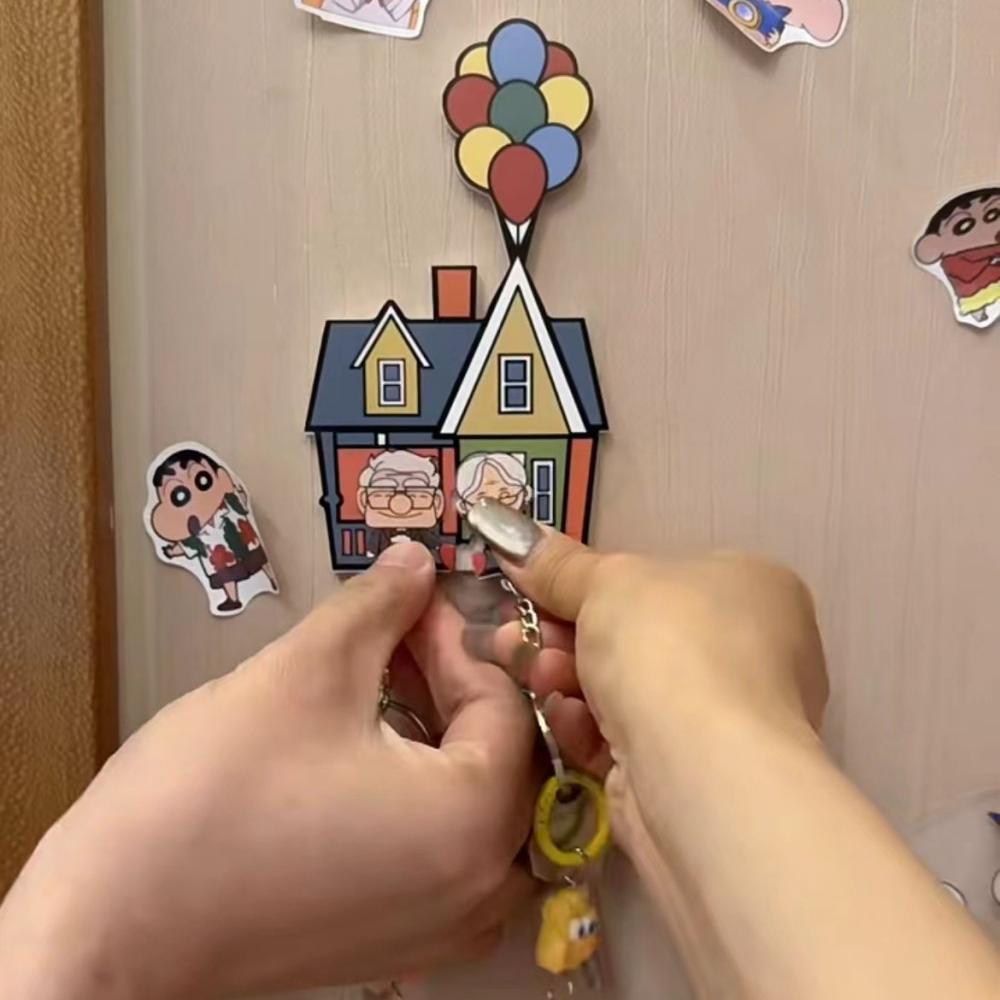 Key Holder Key Rack Movie Inspired Movie Related keychains Colorful Balloon House Wall Decor Cute Couple Keys Home Gift - soufeelmy